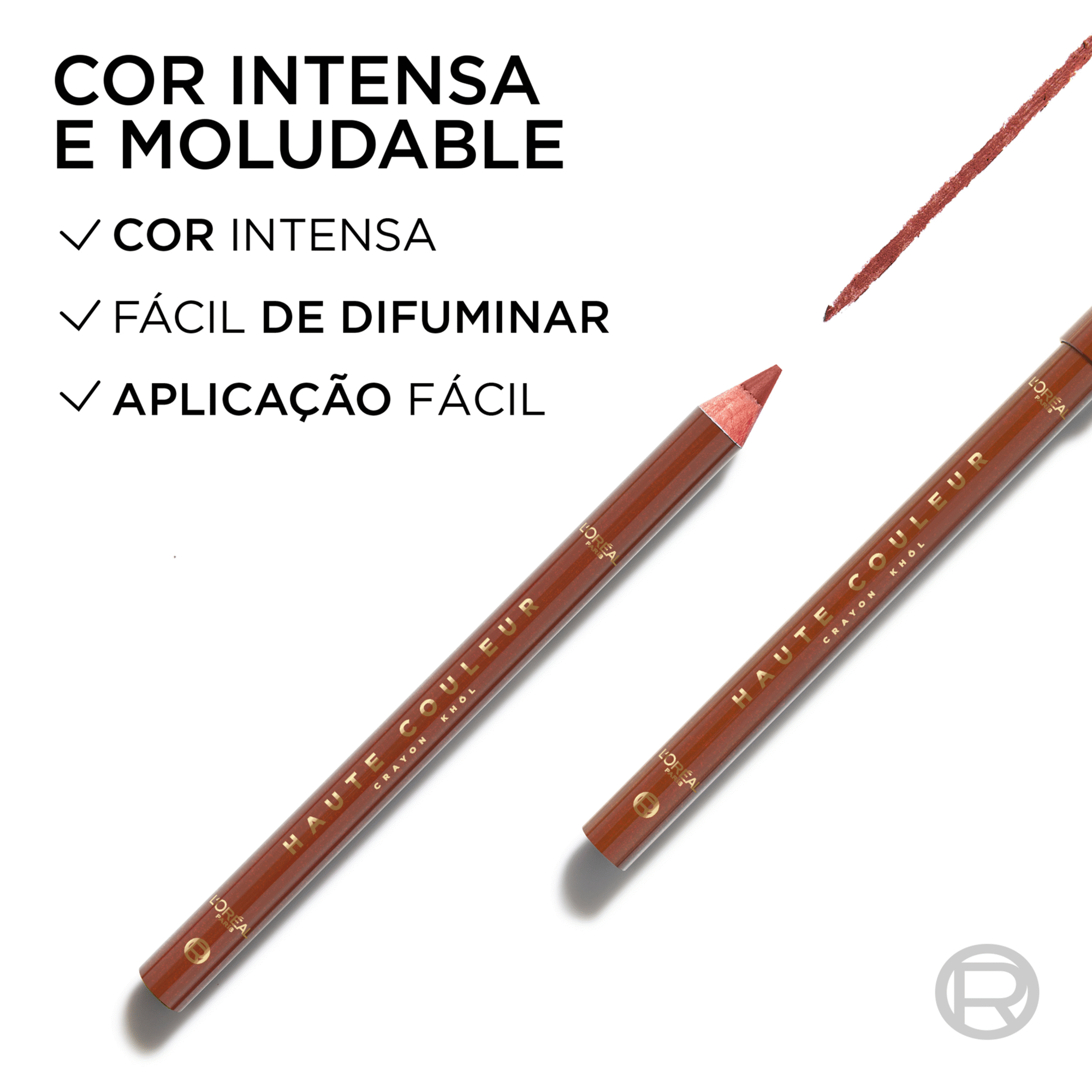 L&aacute;pis de Olhos Kh&ocirc;l Haute Couleur Copper Tulle L'Or&eacute;al Paris