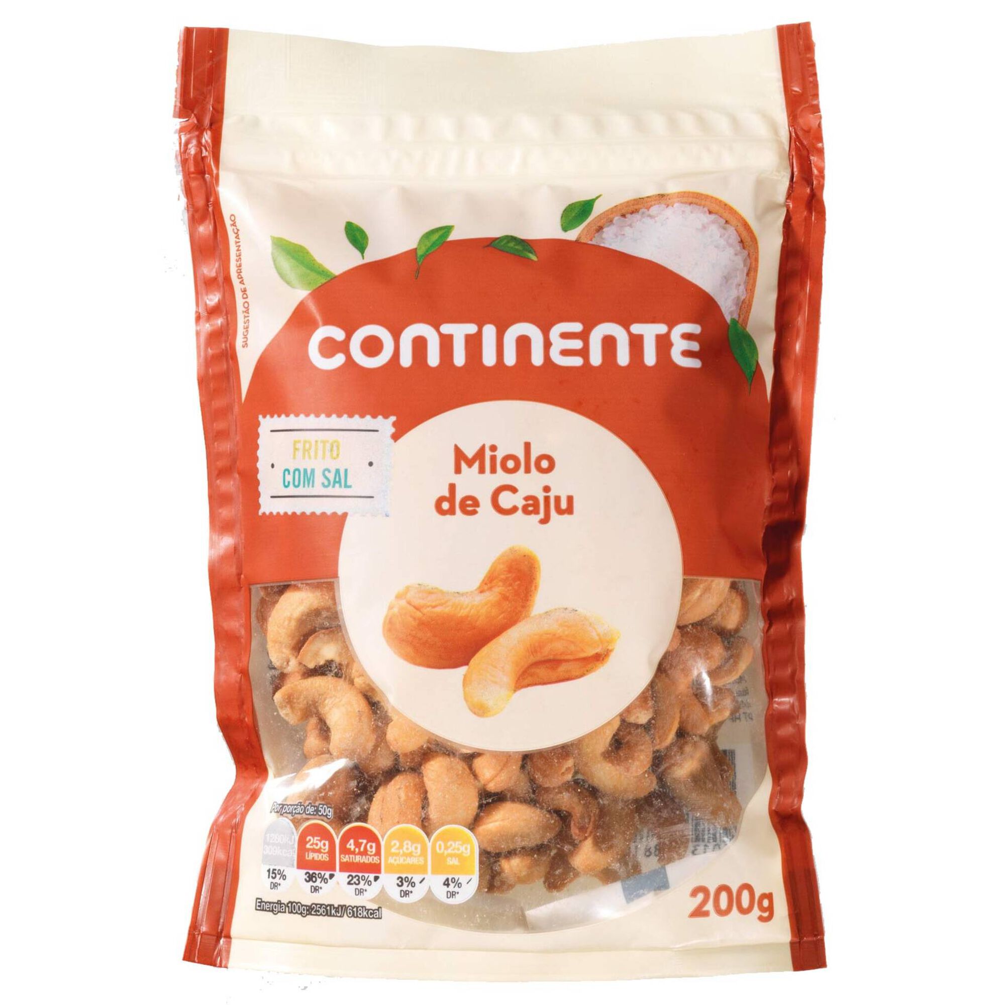 Miolo de Caju com Sal