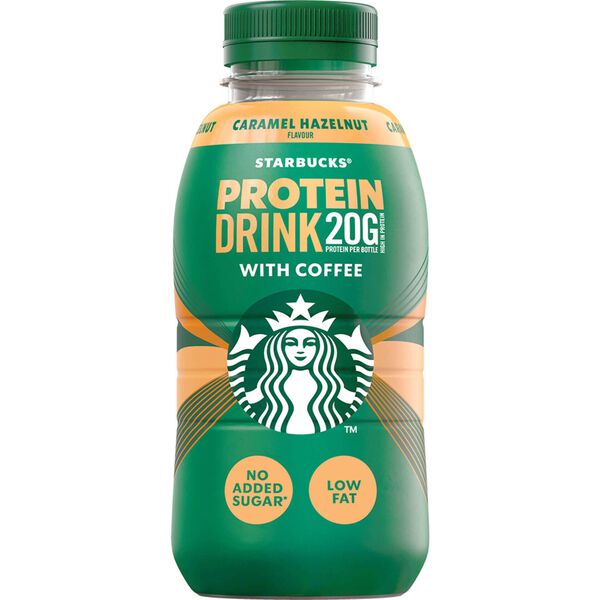 Leite com Café e Caramelo com Proteína Starbucks