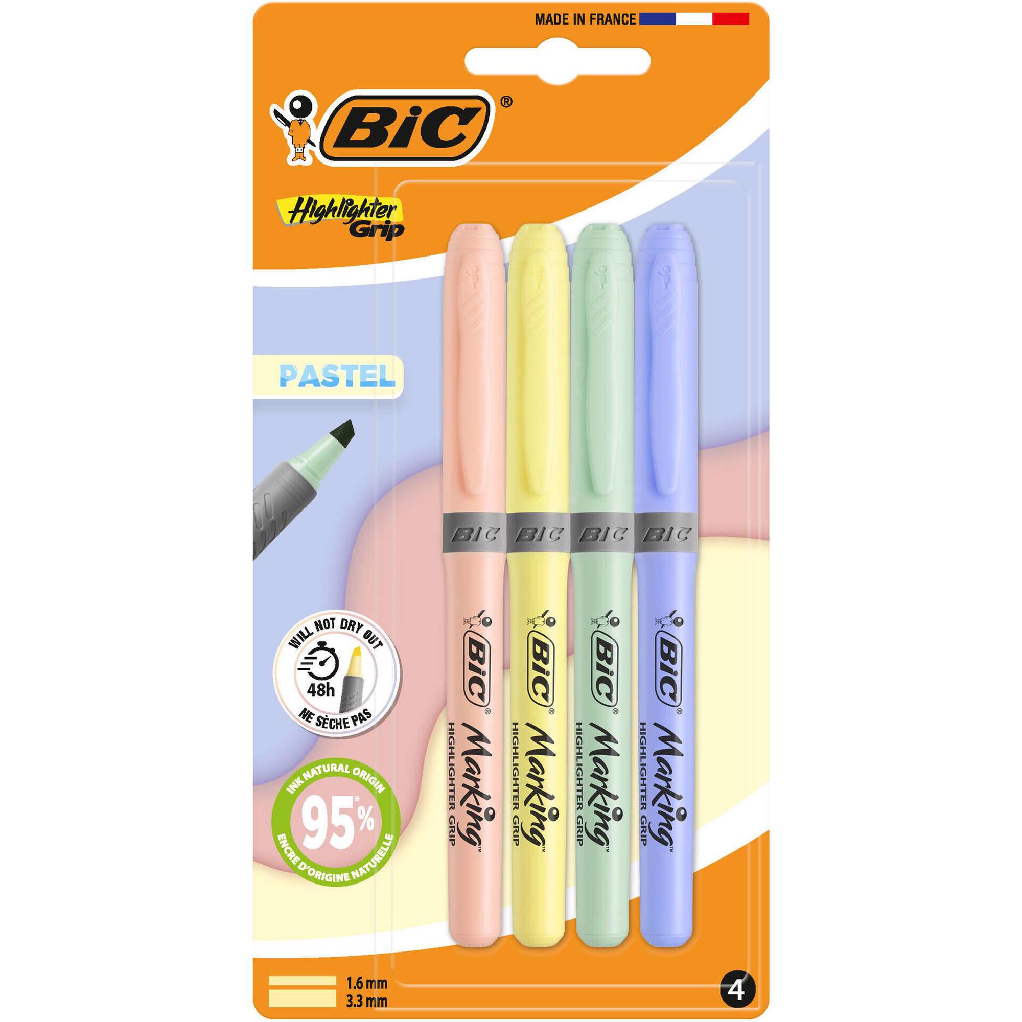 Sublinhador de Tinta Pastel Mineral Tones Bic