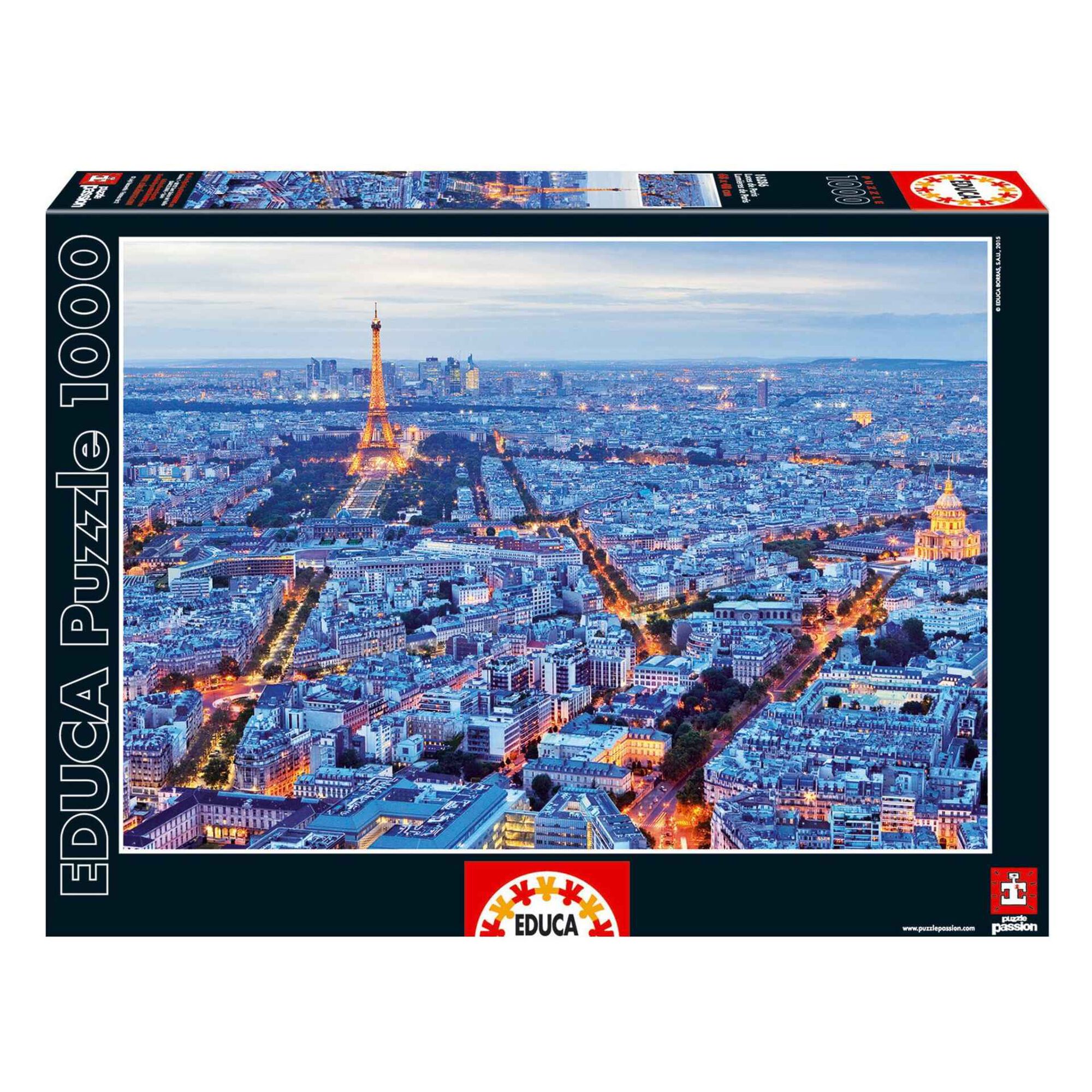 Educa Borrás - Paris - Puzzle 1000 peças, PUZZLE 1000+ pçs