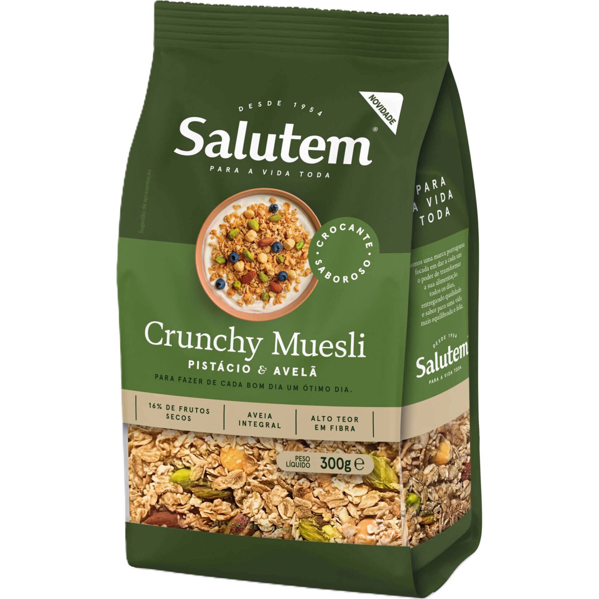 Muesli Crunchy Avel&atilde; e Pist&aacute;chio Salutem