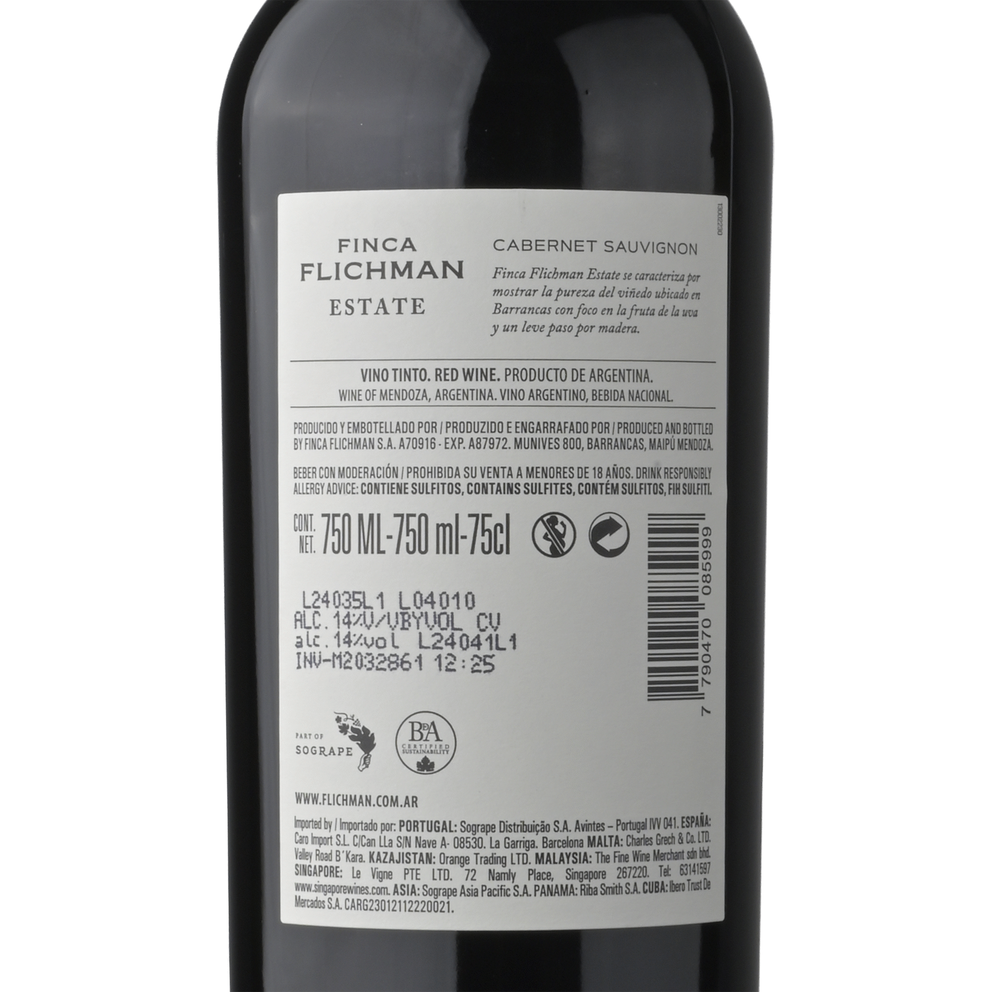 Finca Flichman Estate Cabernet Sauvignon Vinho Tinto