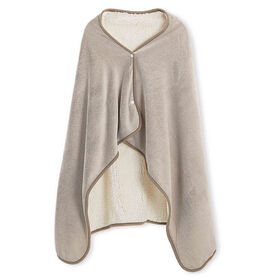 Manta Poncho Taupe Manta Poncho Taupe