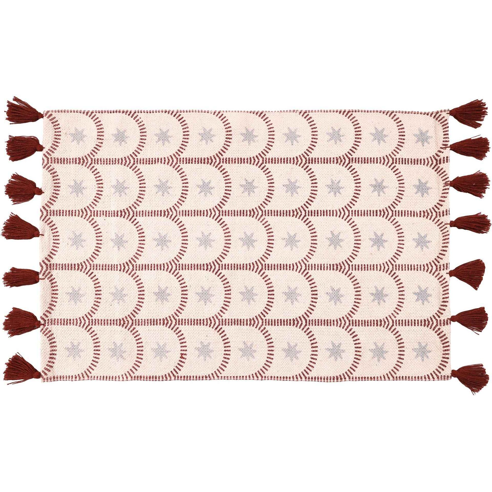 Tapete Semicirculos 160x230cm Cru Tapete Semicirculos 160x230cm Cru