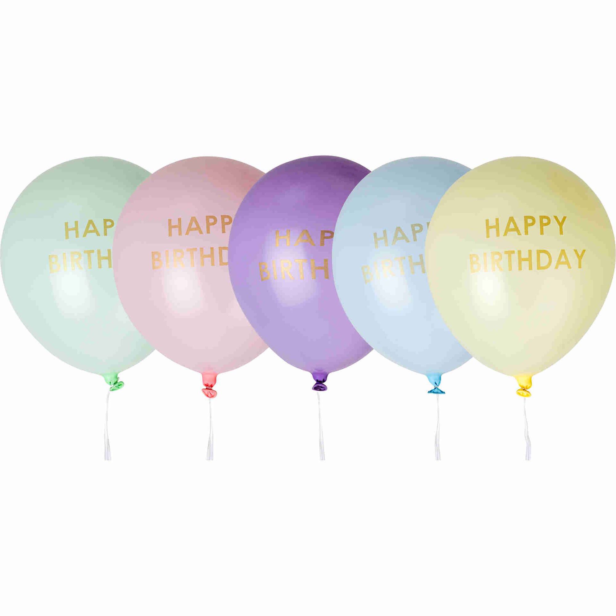 Conjunto 5 Balões Happy Birthday