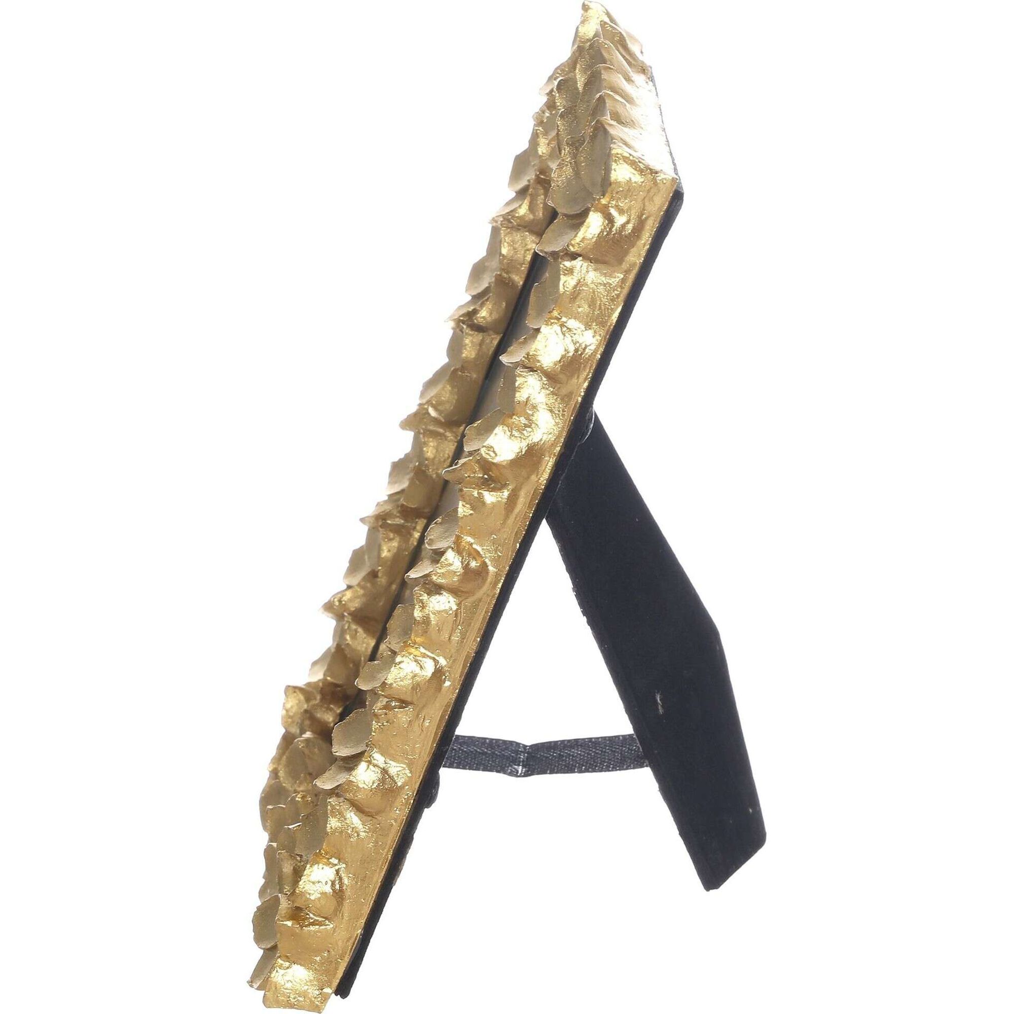 Moldura 10x15cm Flores Dourada