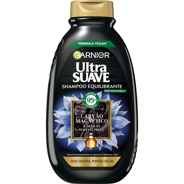 Champô Carvão Garnier Ultra Suave
