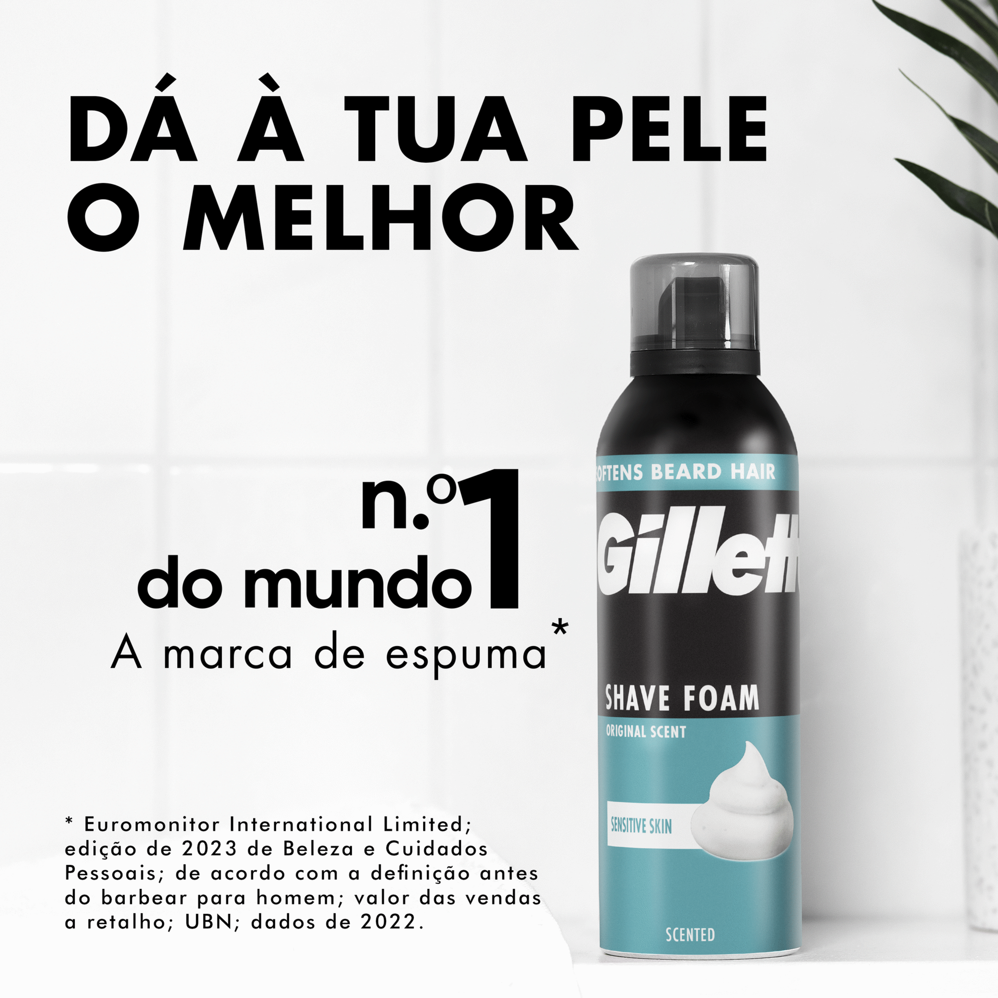 Espuma de Barbear Classic Sensitive Gillette