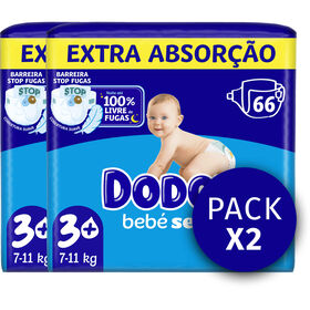 Fraldas Bebé Seco Extra 7-11kg T3+