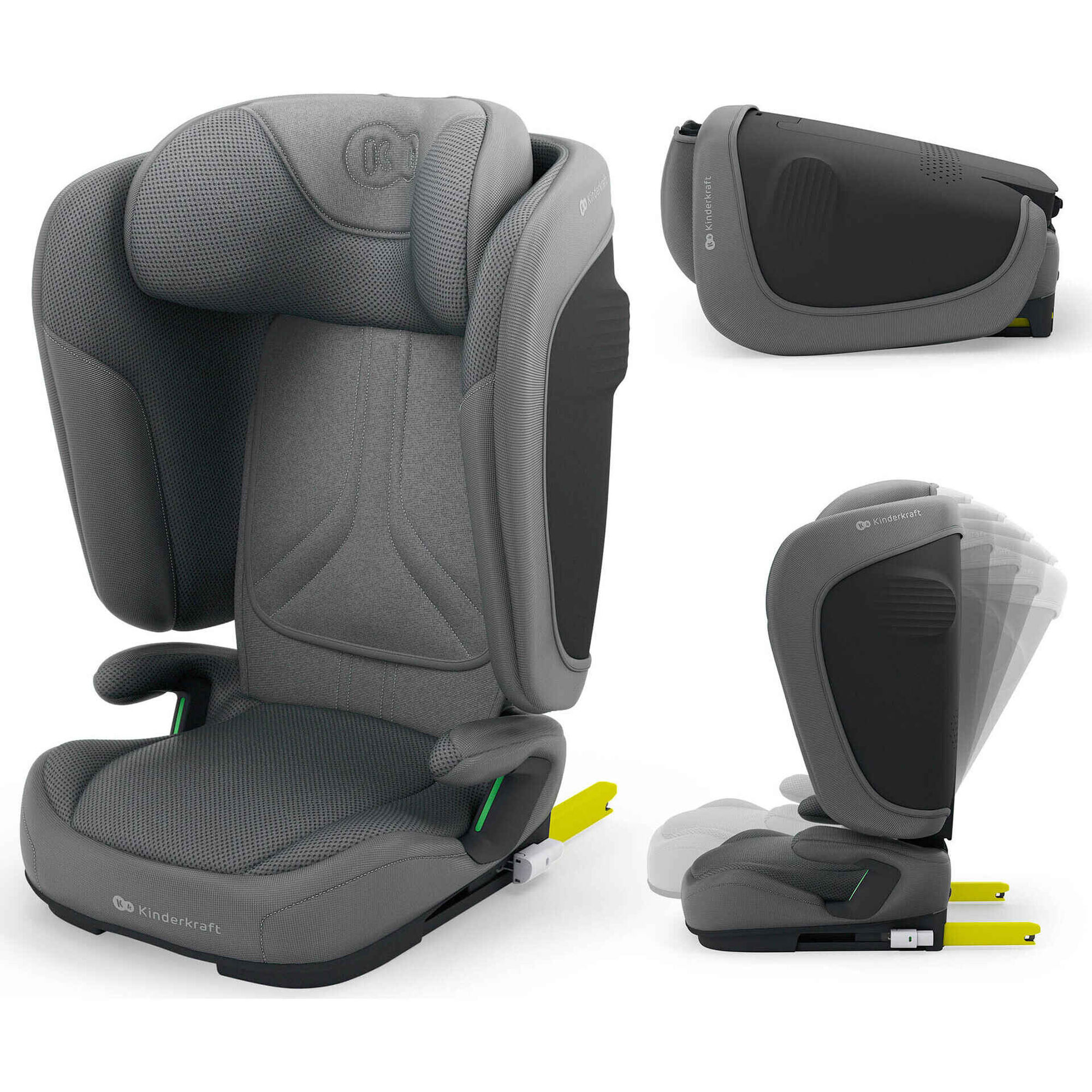 Cadeira Auto I-Size 100-150 Cinza Unity 2 Kinderkraft