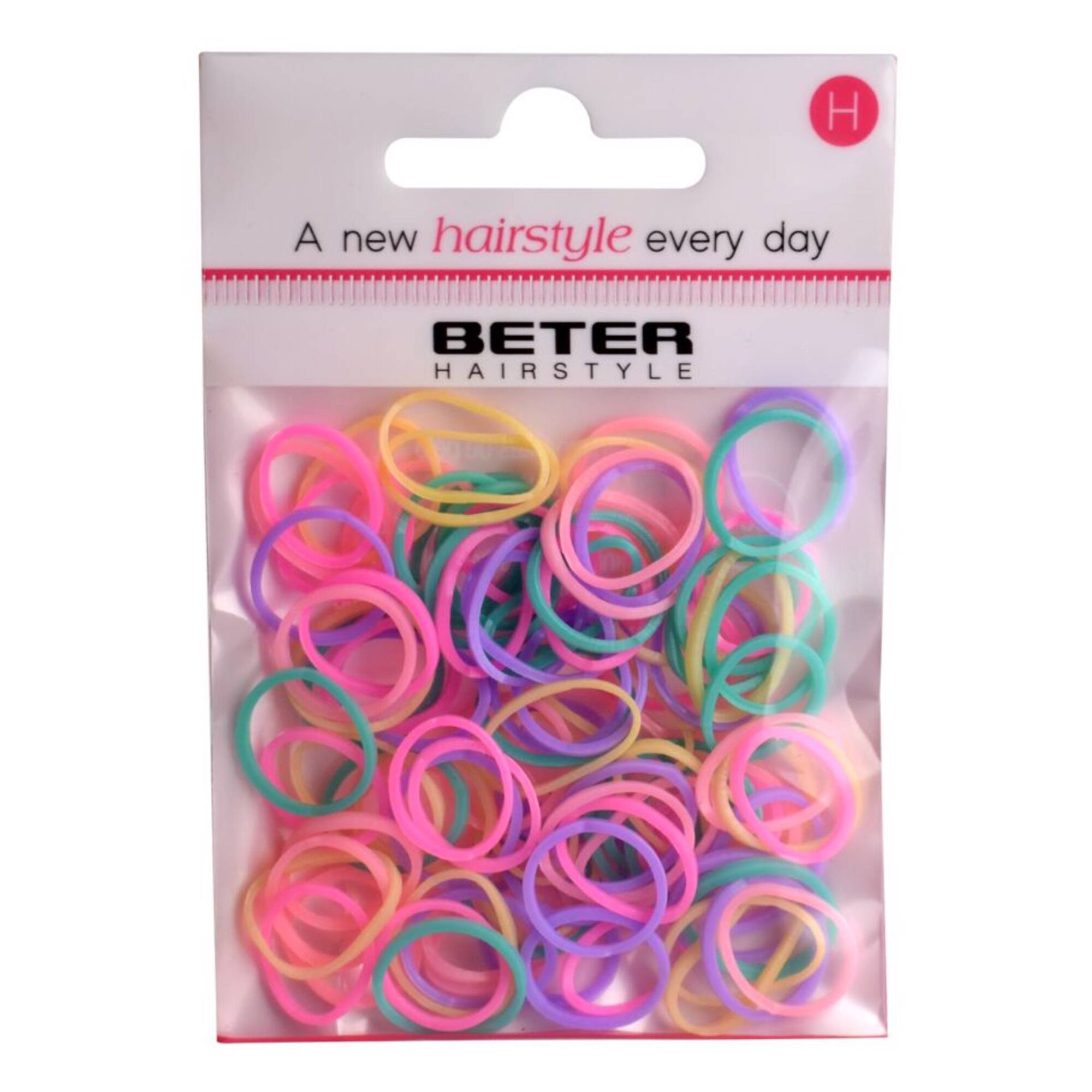 El&aacute;sticos de Cabelo Silicone Cores Mini BETER