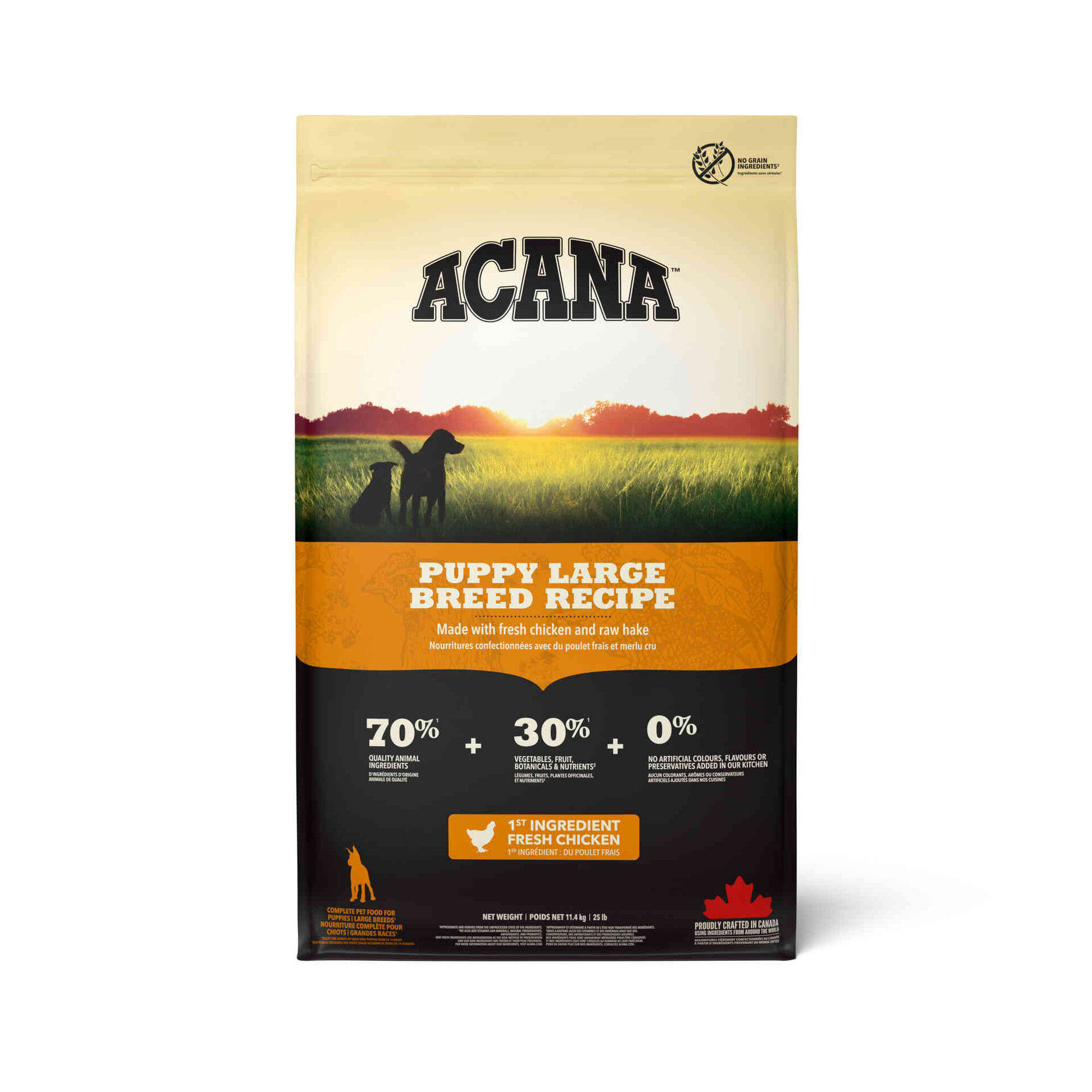 Ra&ccedil;&atilde;o para C&atilde;o J&uacute;nior Large Breed Recipe Acana