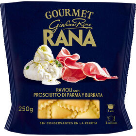 Ravioli de Presunto e Burrata Rana