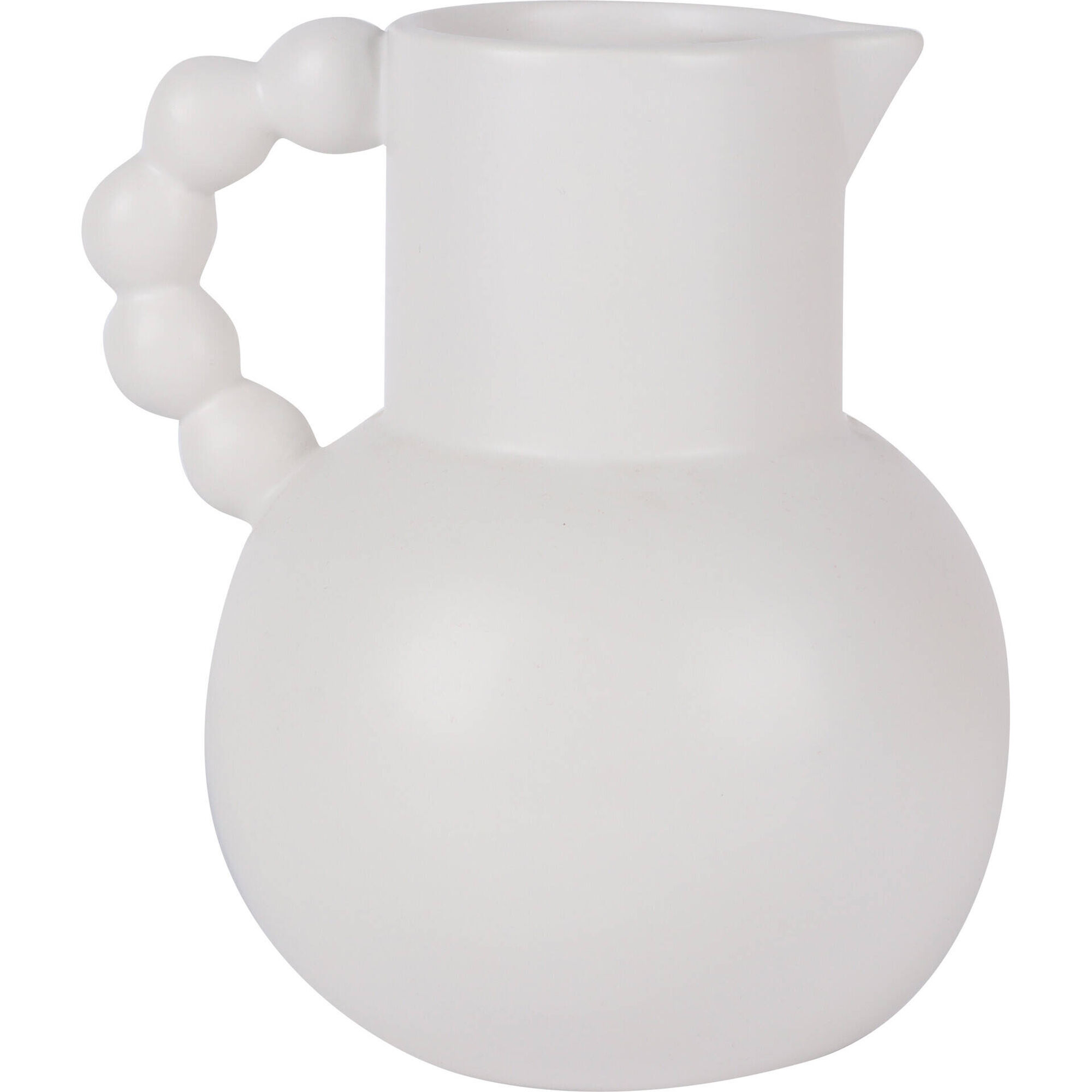 Jarra Asa com Bolas Branca