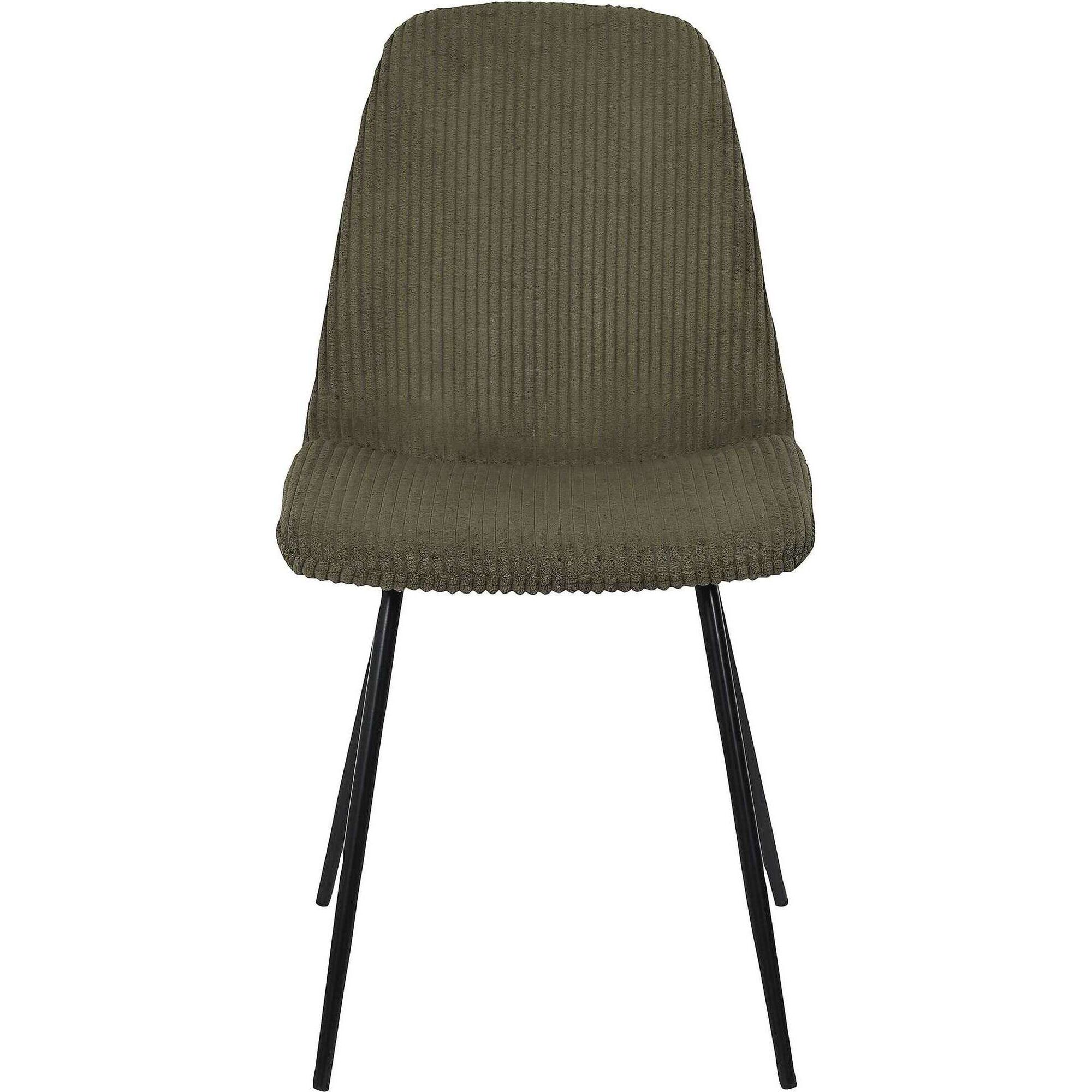Conjunto de 4 Cadeiras Estofadas Verde Scott