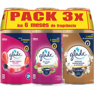 Ambientador Recarga Difusor Bubbly Berry Splash + Relaxing Zen + Sensual Sandalwood + Jasmine Glade