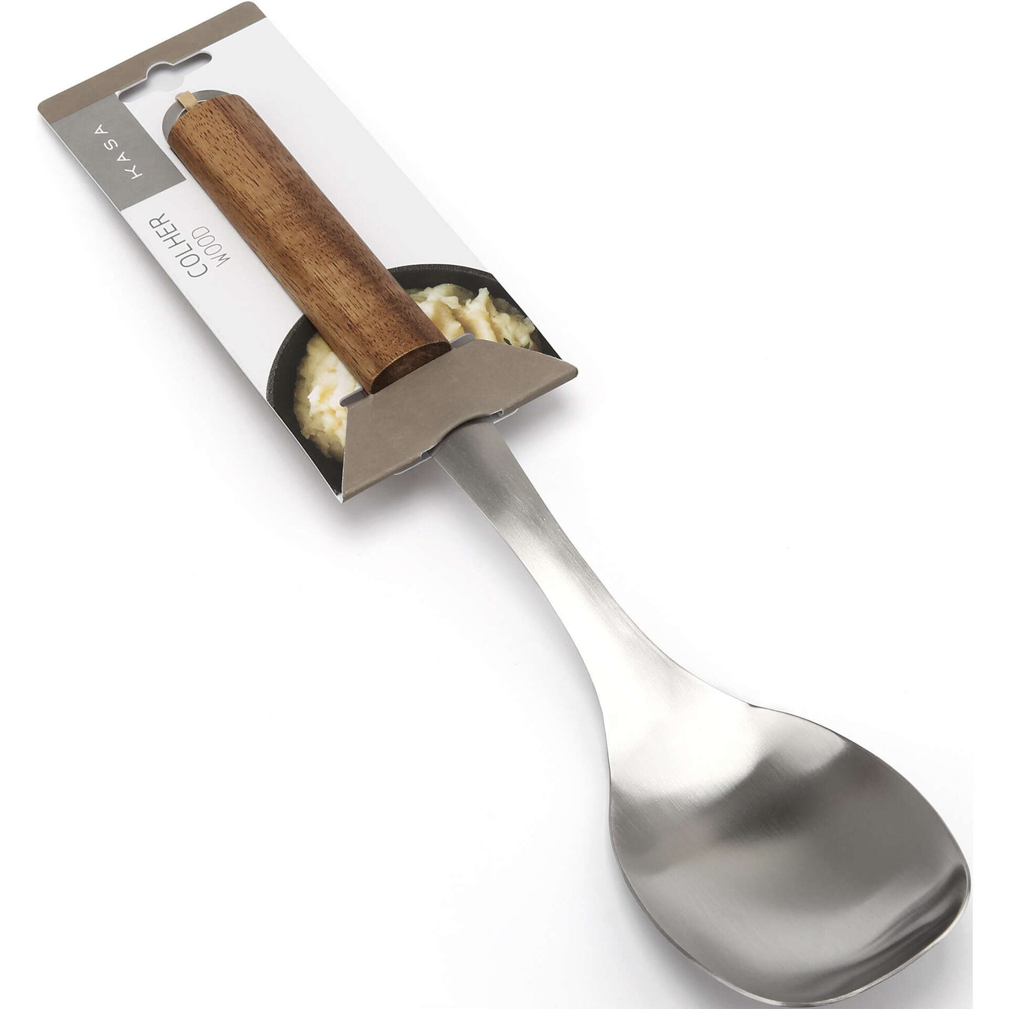 Colher de Servir com Cabo de Madeira