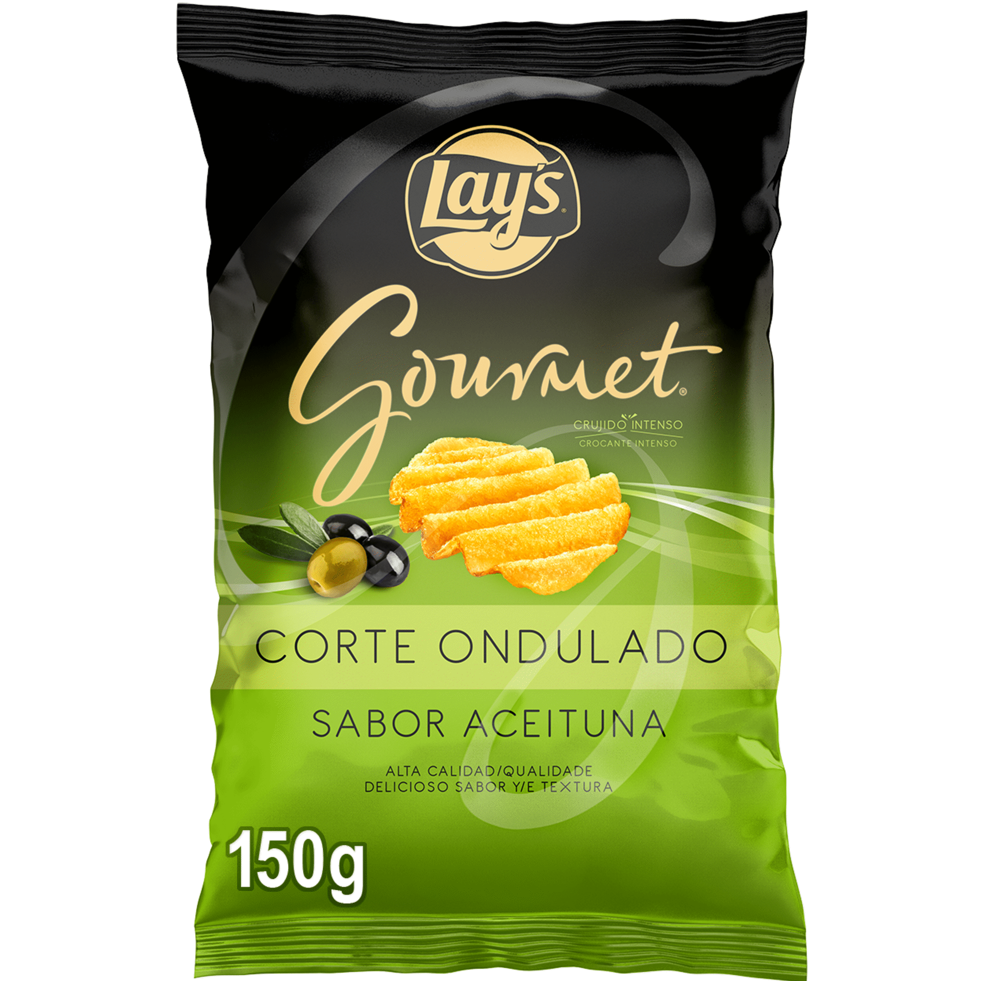 Batata Frita Gourmet Azeitona Corte Ondulado