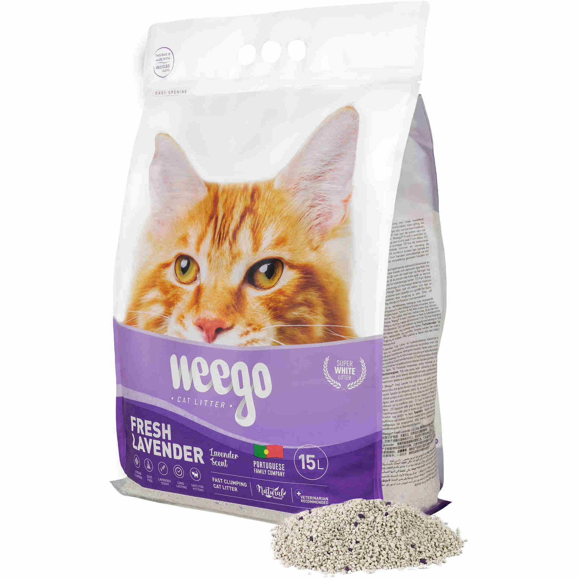 Areia Aglomerante Lavanda Weego