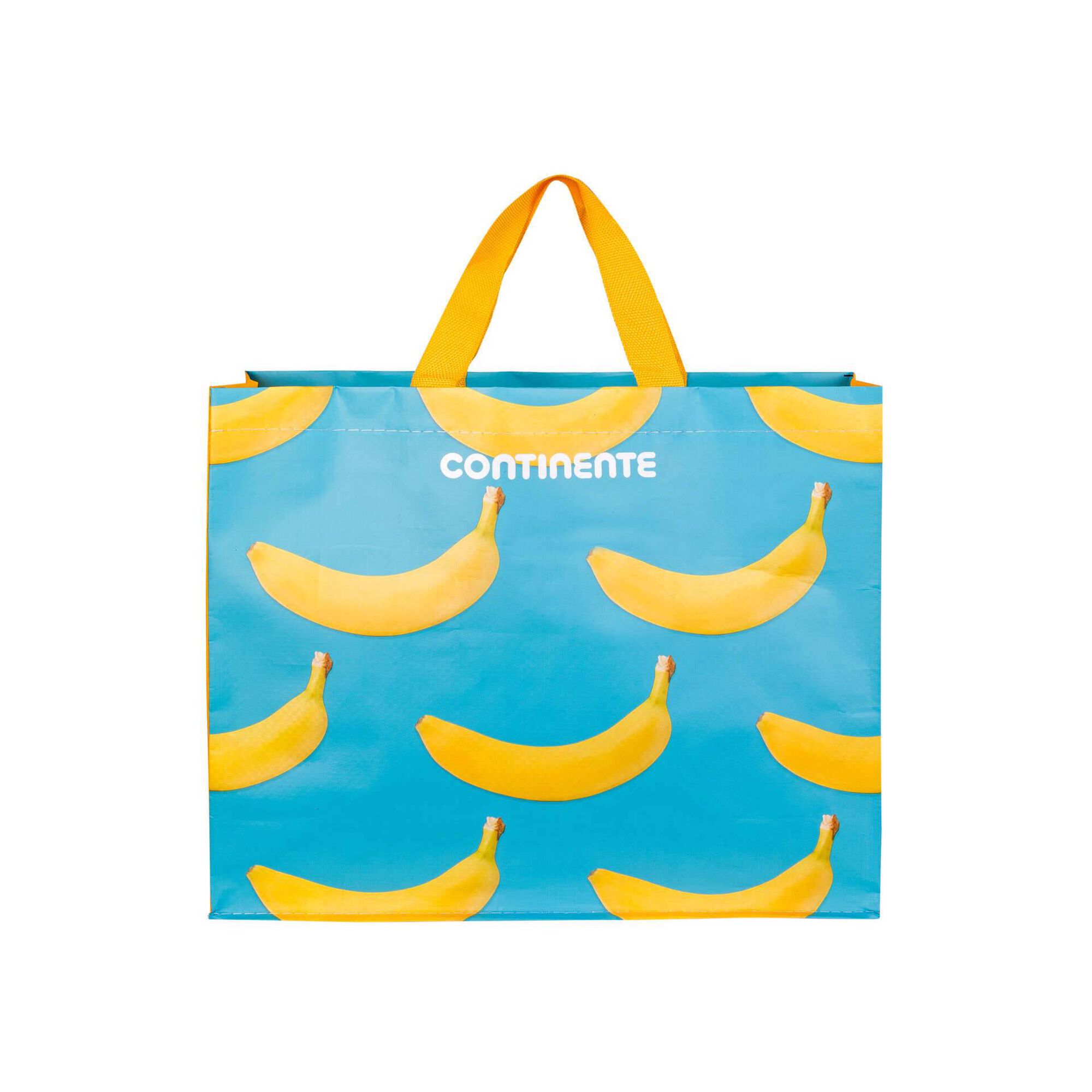 Saco Compras Reutilizável 12,9L Bananas Saco Compras Reutilizável 12,9L Bananas