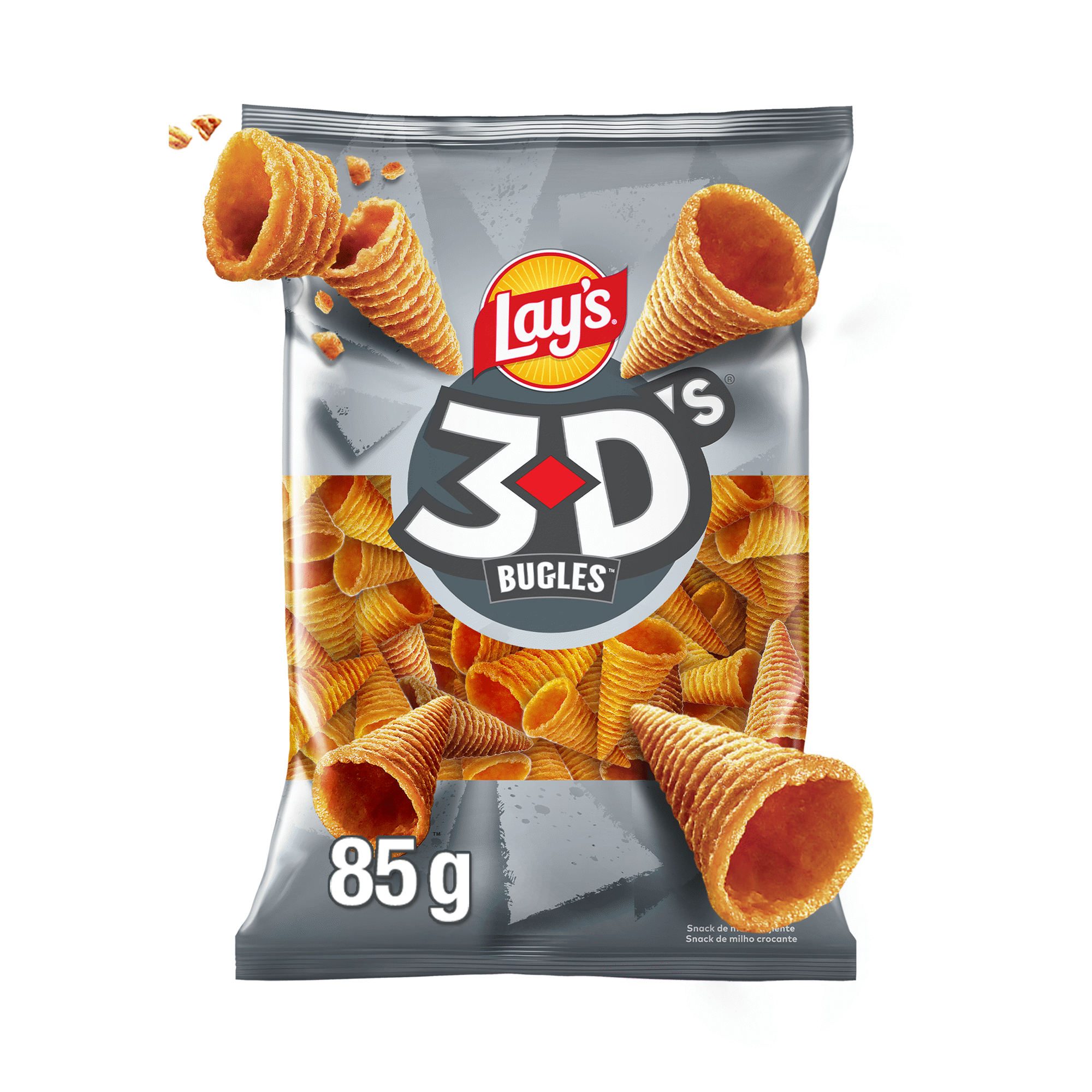 Snacks Milho 3D's Cones Lay's
