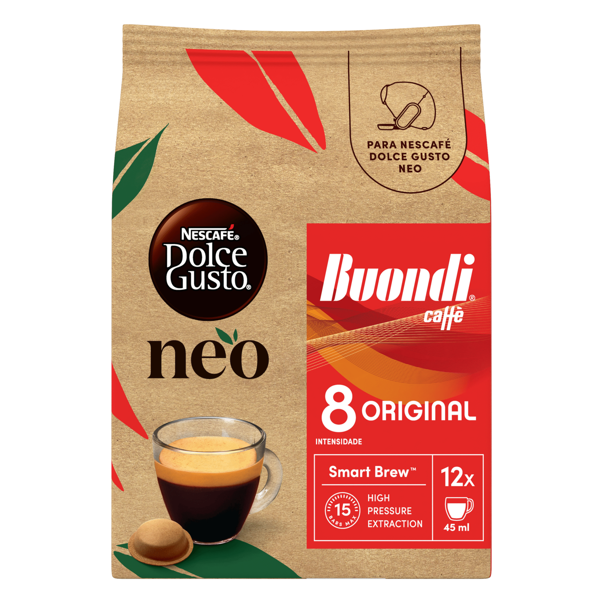 C&aacute;psulas de Caf&eacute; Buondi Int 9 Nescaf&eacute; Dolce Gusto Neo