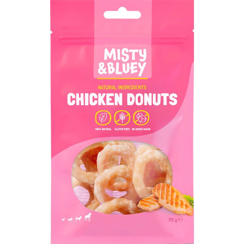 Snack para Cão Donut Frango Misty &amp; Bluey