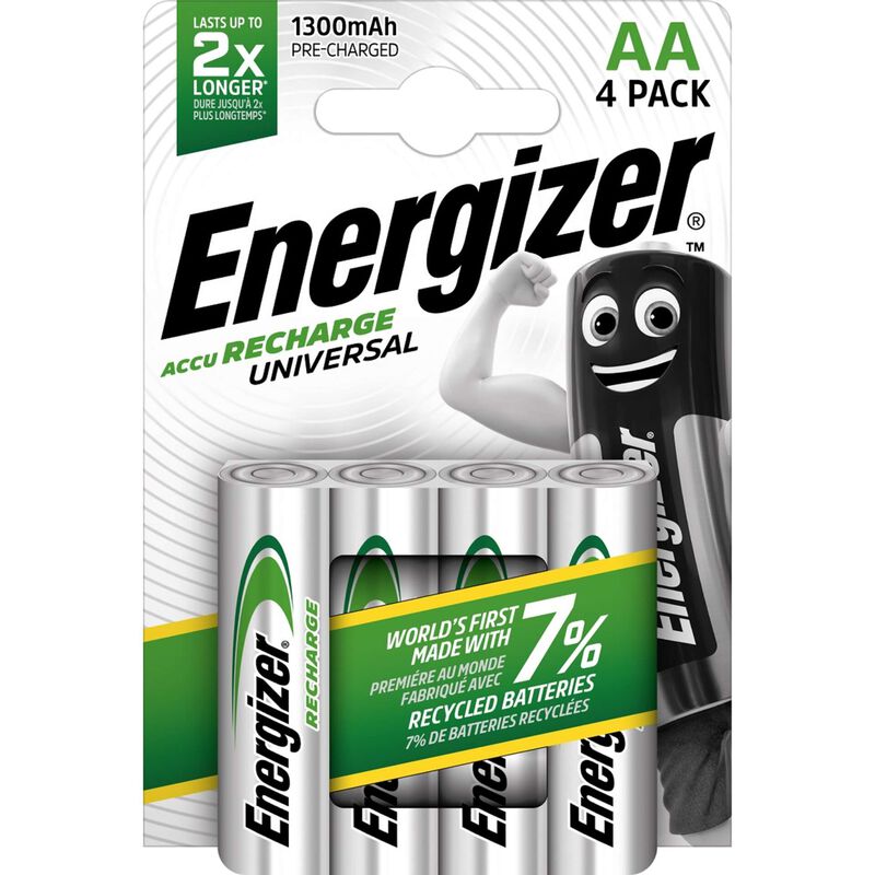 Pilhas Recarregáveis AA 1300mAh Energizer