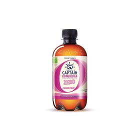 Bebida Kombucha Maracuj&aacute; sem A&ccedil;&uacute;car The Gutsy Captain