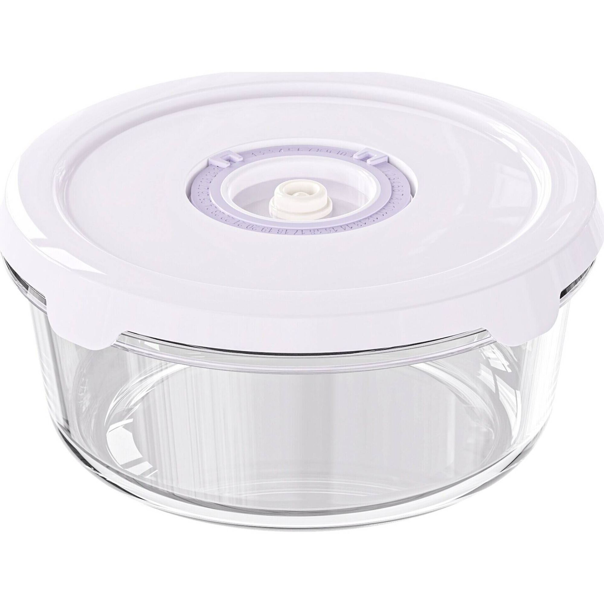 Caixa Vidro Redonda 930ml com Vácuo Caixa Vidro Redonda 930ml com Vácuo