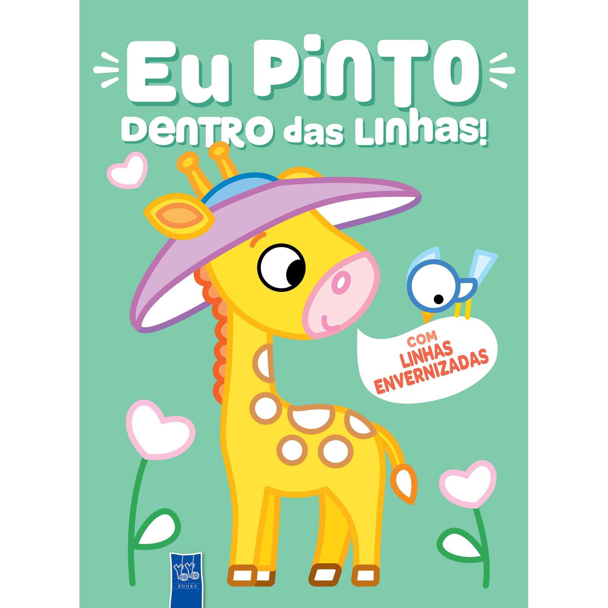 Eu Pinto Dentro das Linhas: Girafa - Verde