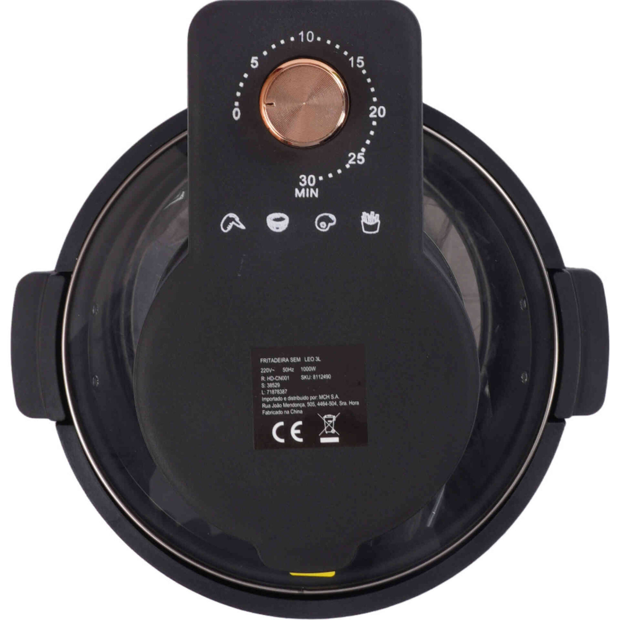 Fritadeira sem Óleo 3L Preta