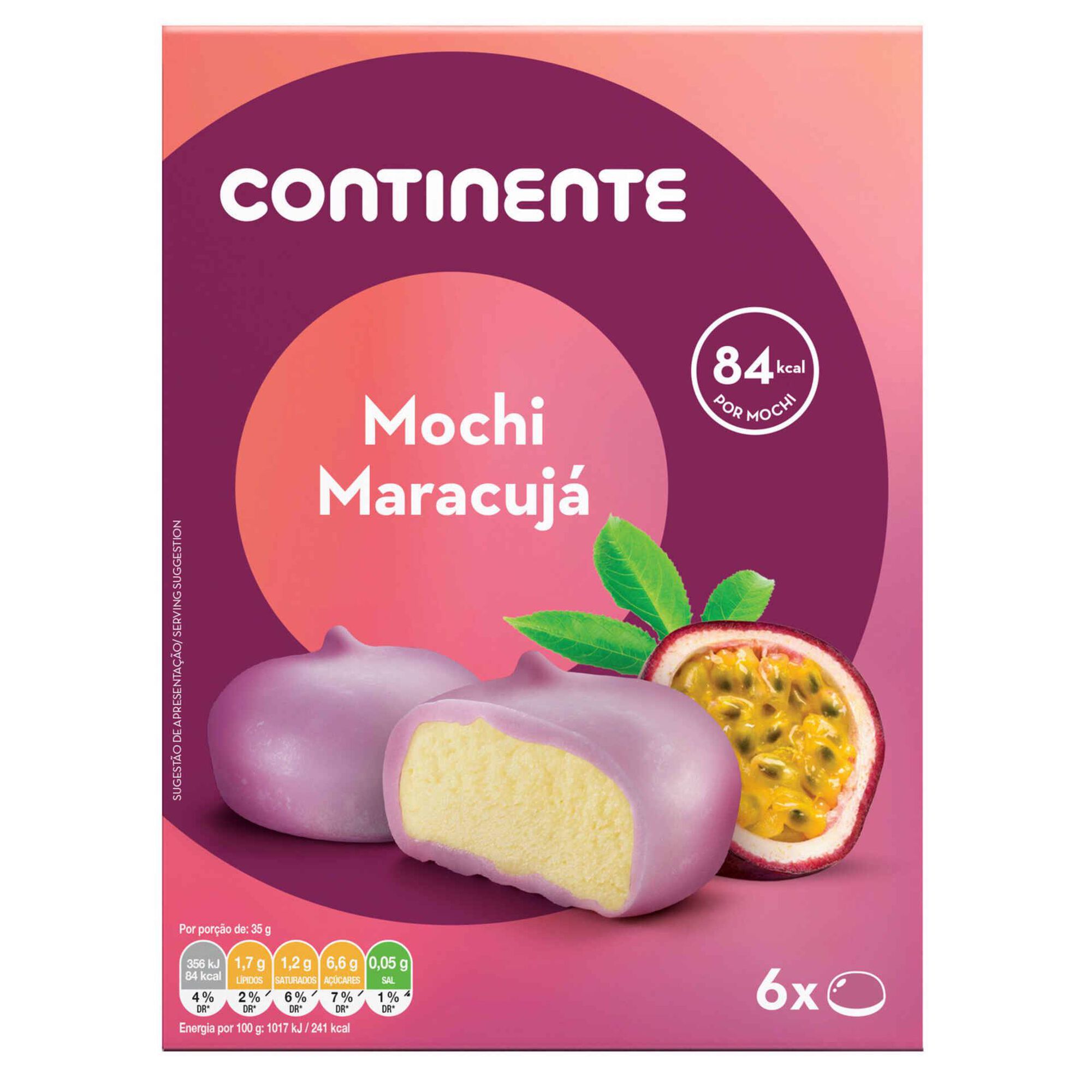 Gelado Mochi Maracujá