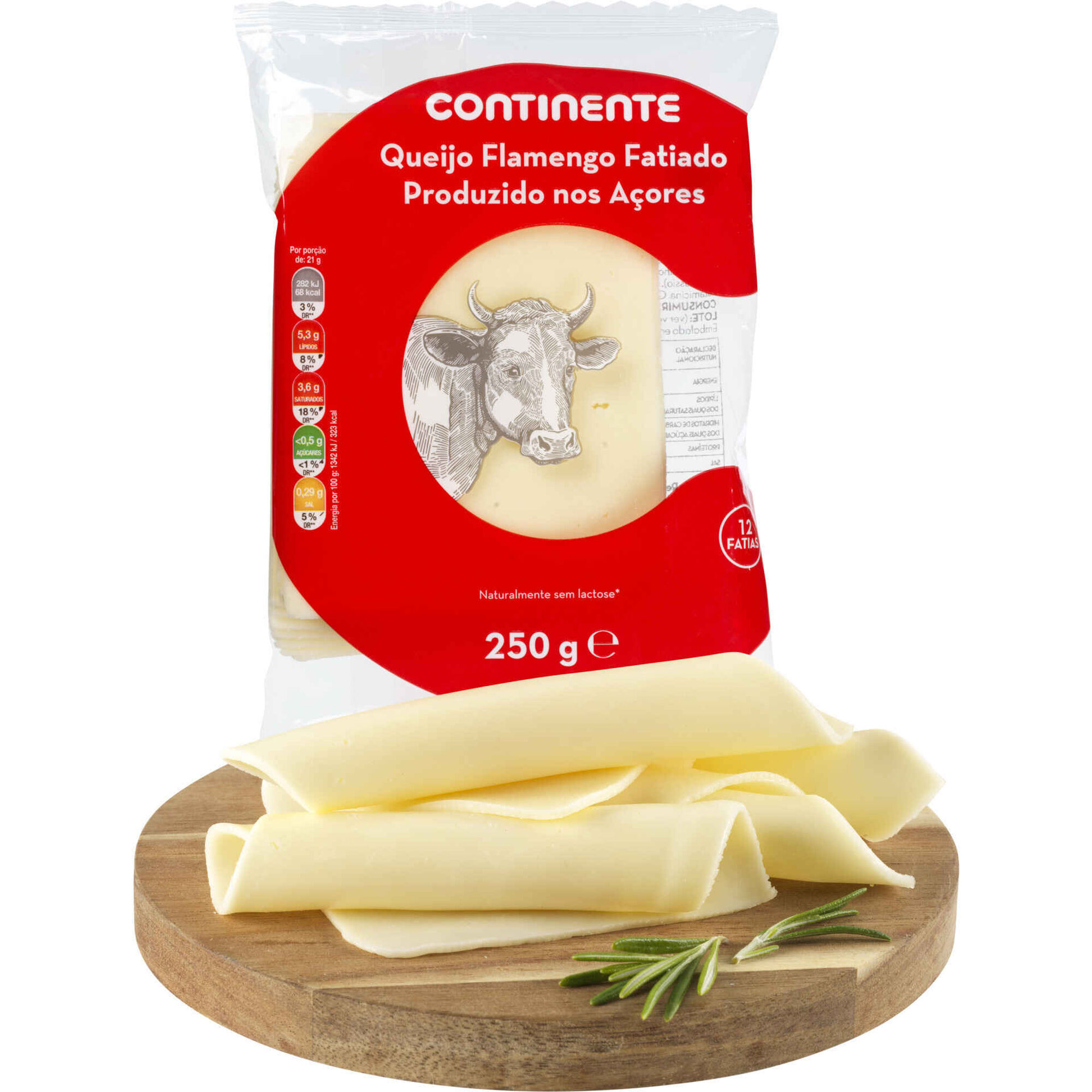 Queijo Flamengo dos Açores Fatiado