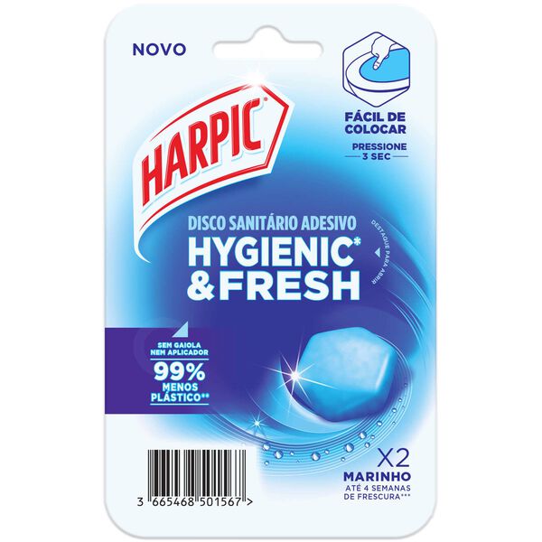 Discos Sanitários Adesivos Recargas Marinho Harpic