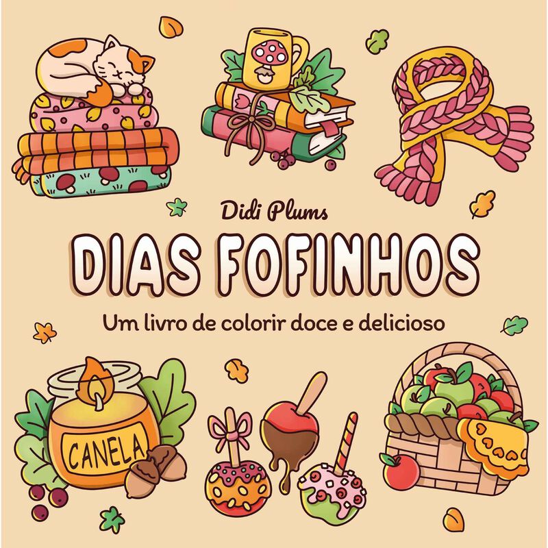 Dias Fofinhos (Livro de Colorir) de Didi Plums