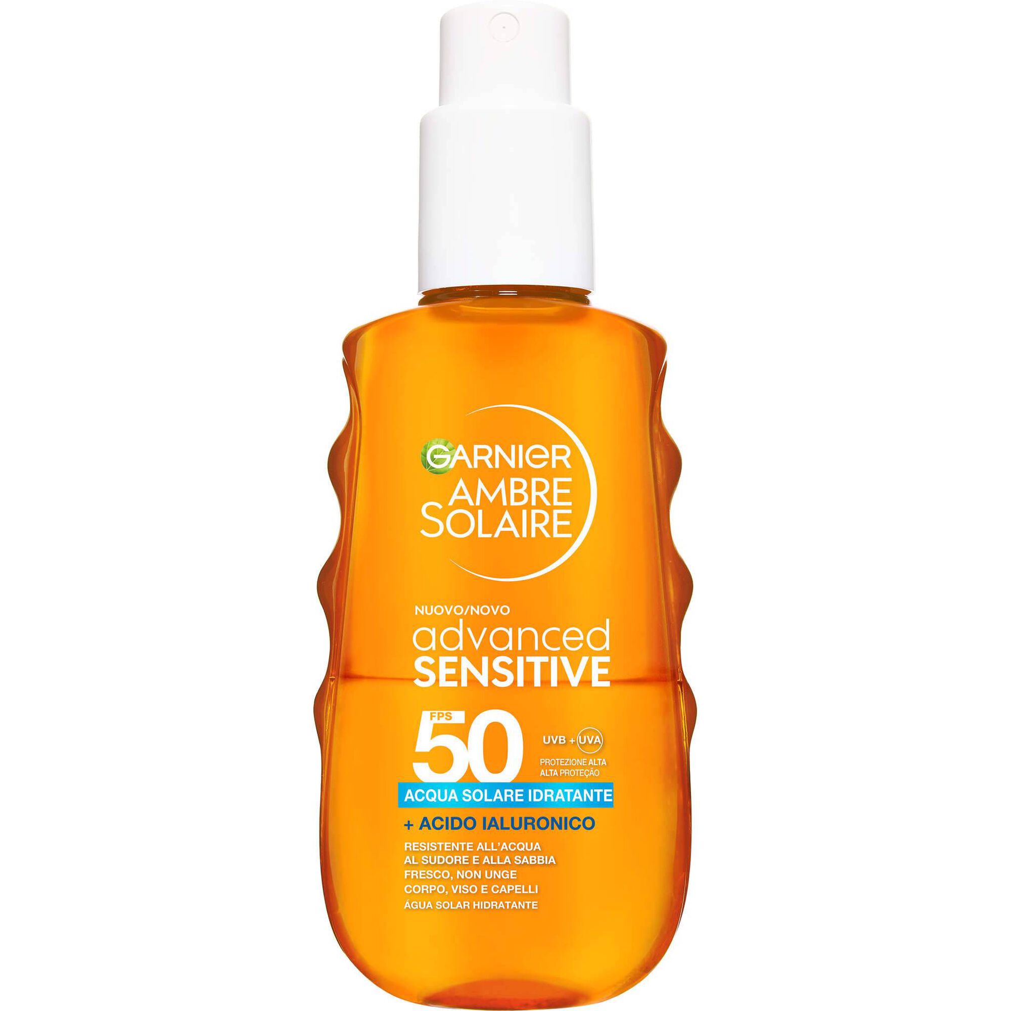 Protetor Solar &Aacute;gua Sensitive Advanced FPS 50 Garnier Ambre Solaire&nbsp;