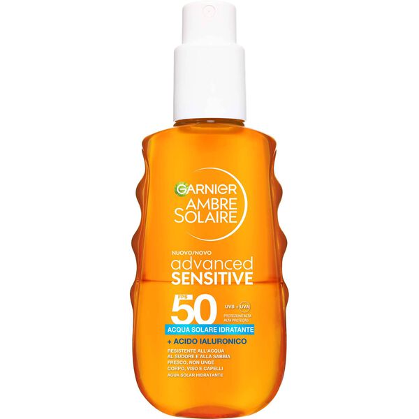 Protetor Solar Água Sensitive Advanced FPS 50 Garnier Ambre Solaire 