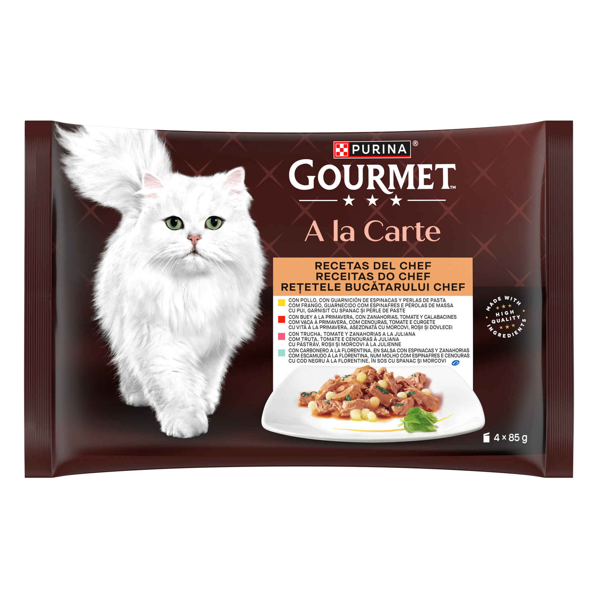 Comida H&uacute;mida para Gato Adulto Saquetas Purina Gourmet A La Carte