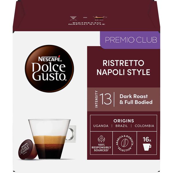 Cápsulas de Café Ristretto Napoli Int 13 Nescafé Dolce Gusto