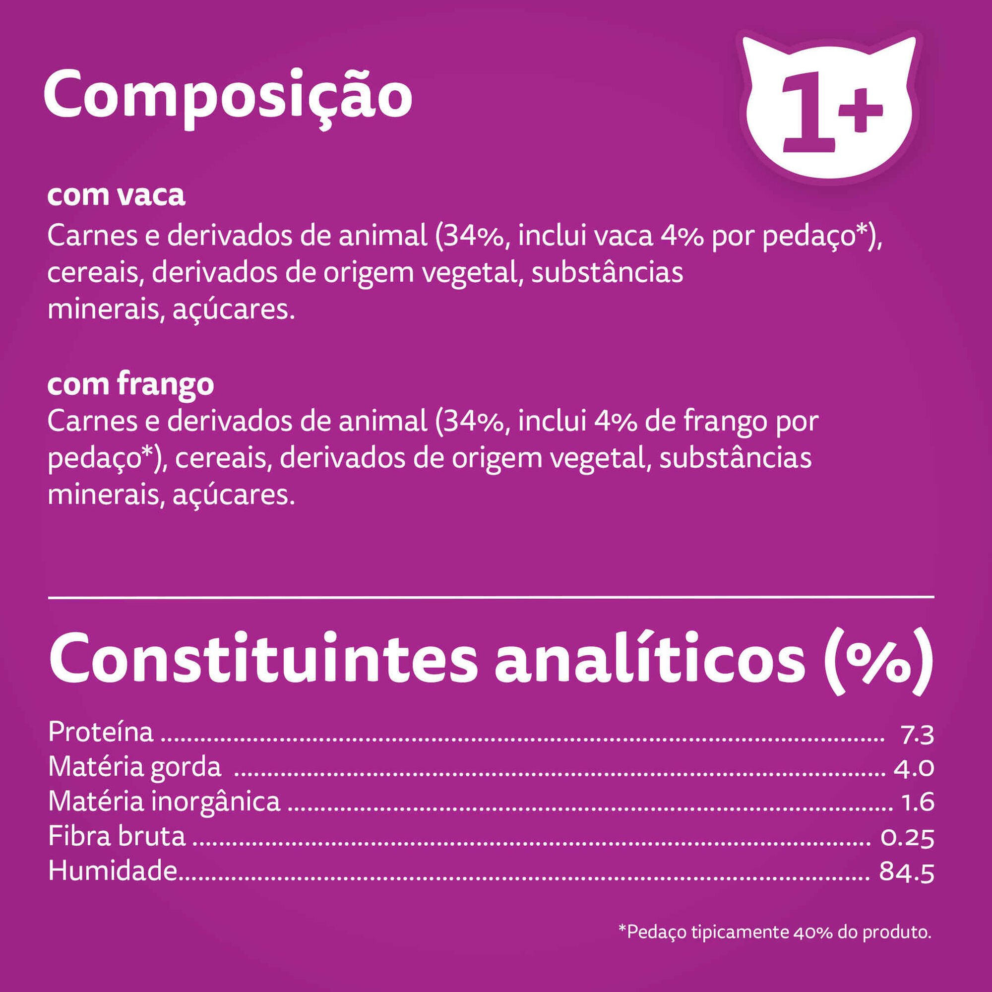 Comida Húmida para Gato Adulto Carne