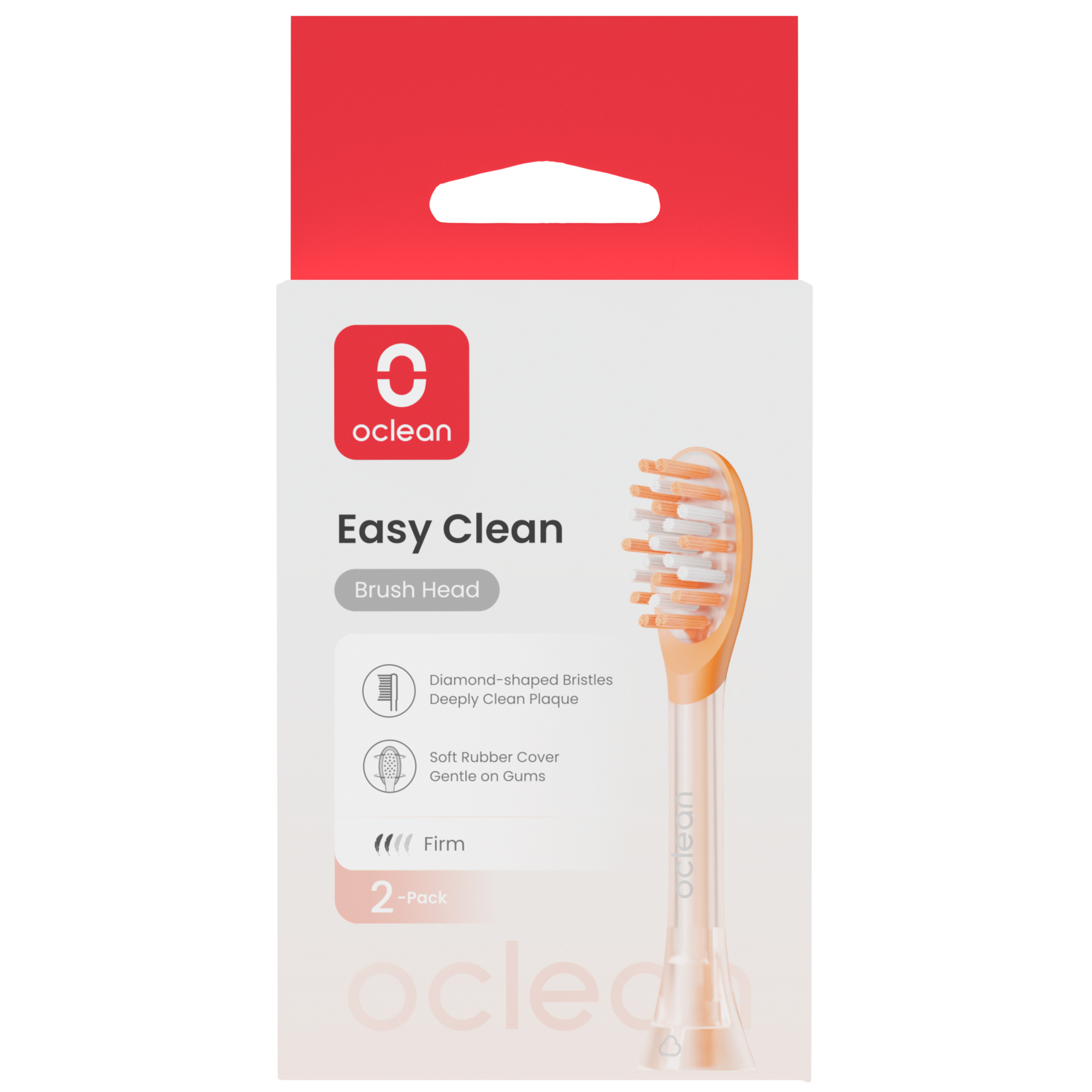 Recarga Escova de Dentes Elétrica Easy Clean Laranja Recarga Escova de Dentes Elétrica Easy Clean Laranja
