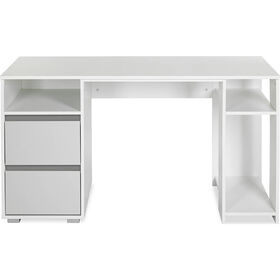 Secretária Júvenil Branca Cinza Dalia Secretária Júvenil Branca Cinza Dalia