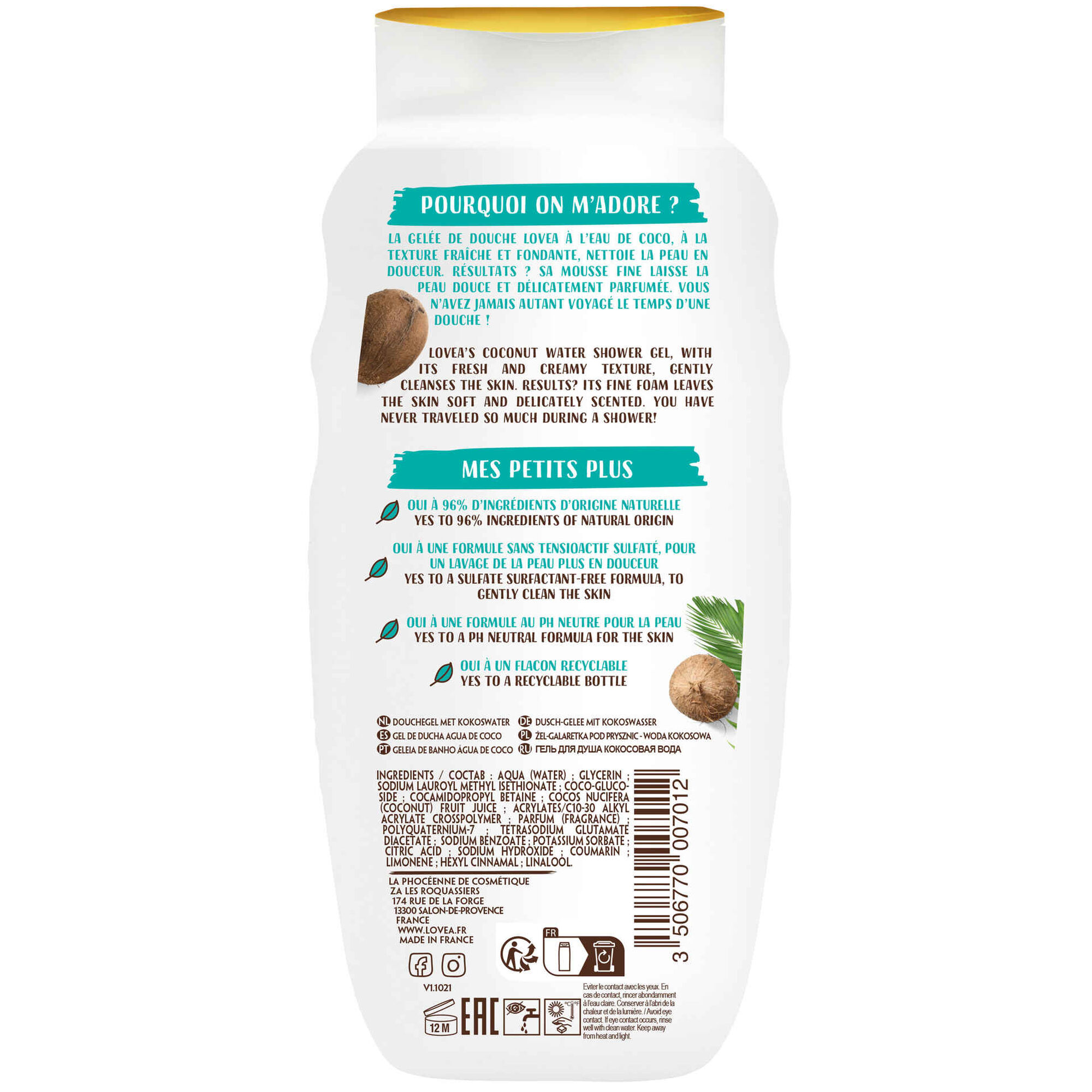 Gel de Banho Água de Coco Gel de Banho Água de Coco