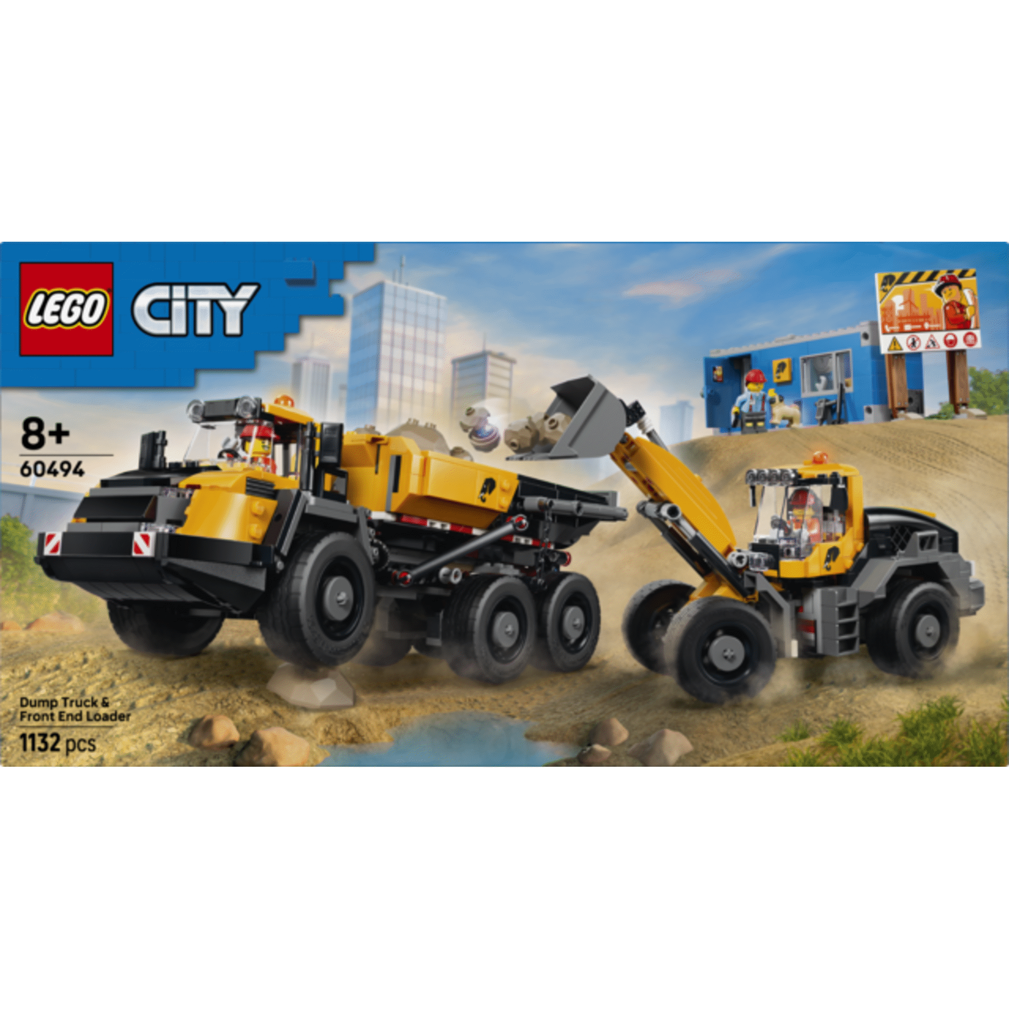 LEGO City - Cami&atilde;o Basculante e Empilhadora Frontal - 60494