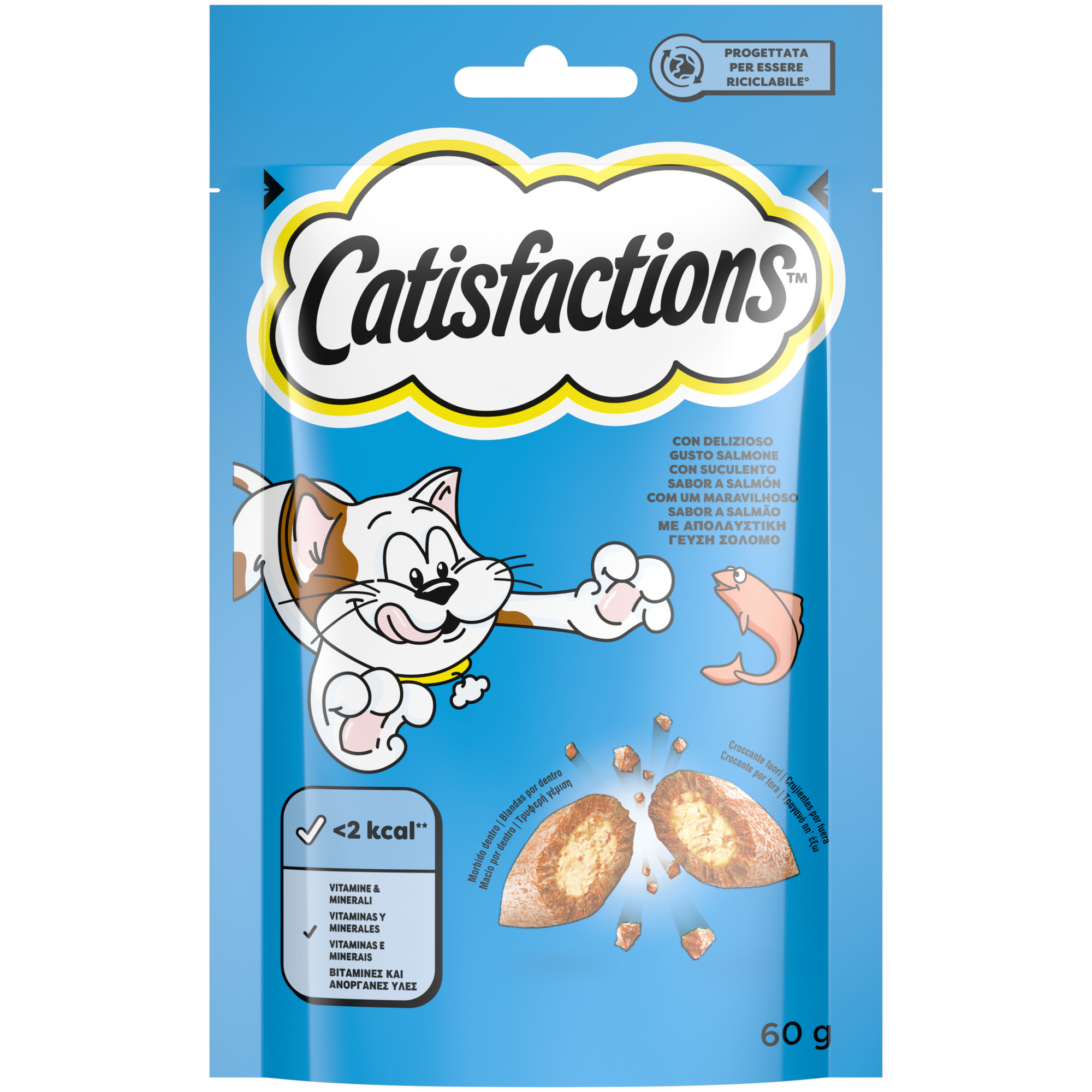Snack para Gato Júnior e Adulto Salmão