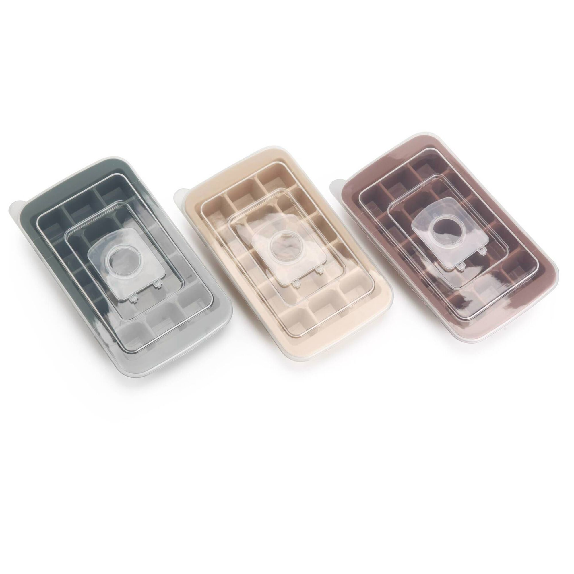 Cuvete Gelo com Tampa Silicone 15 Cubos 4 My Kitchen (v&aacute;rias cores) Kasa