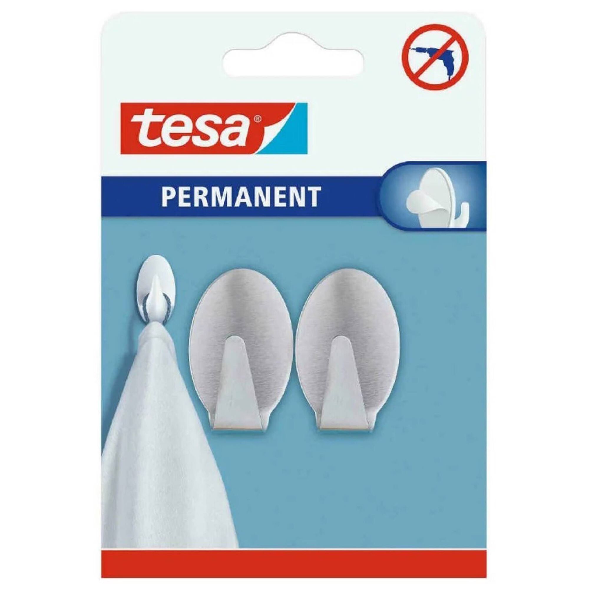 Gancho Permanente Oval Metal