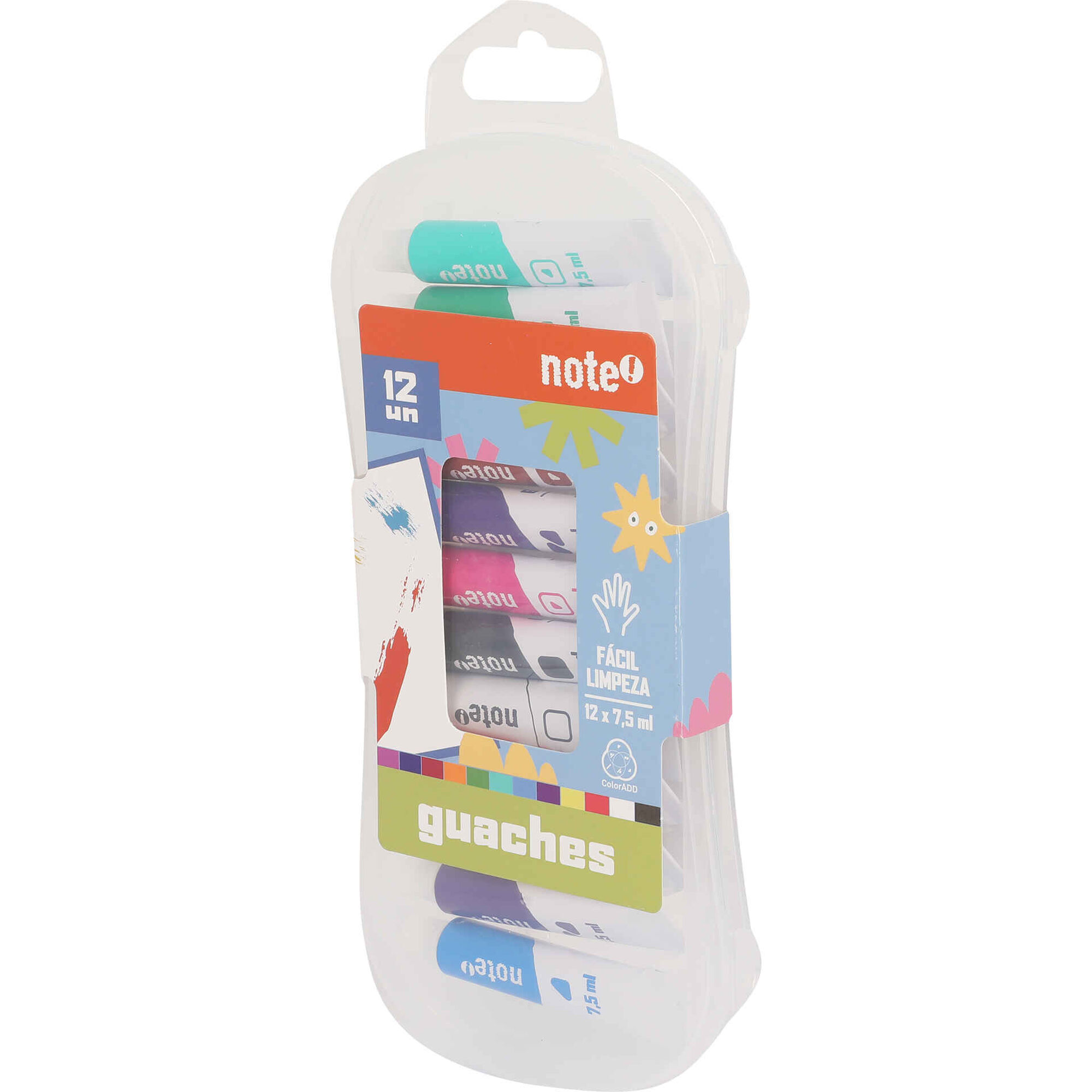 Conjunto de 12 Guaches 7,5ml Note!
